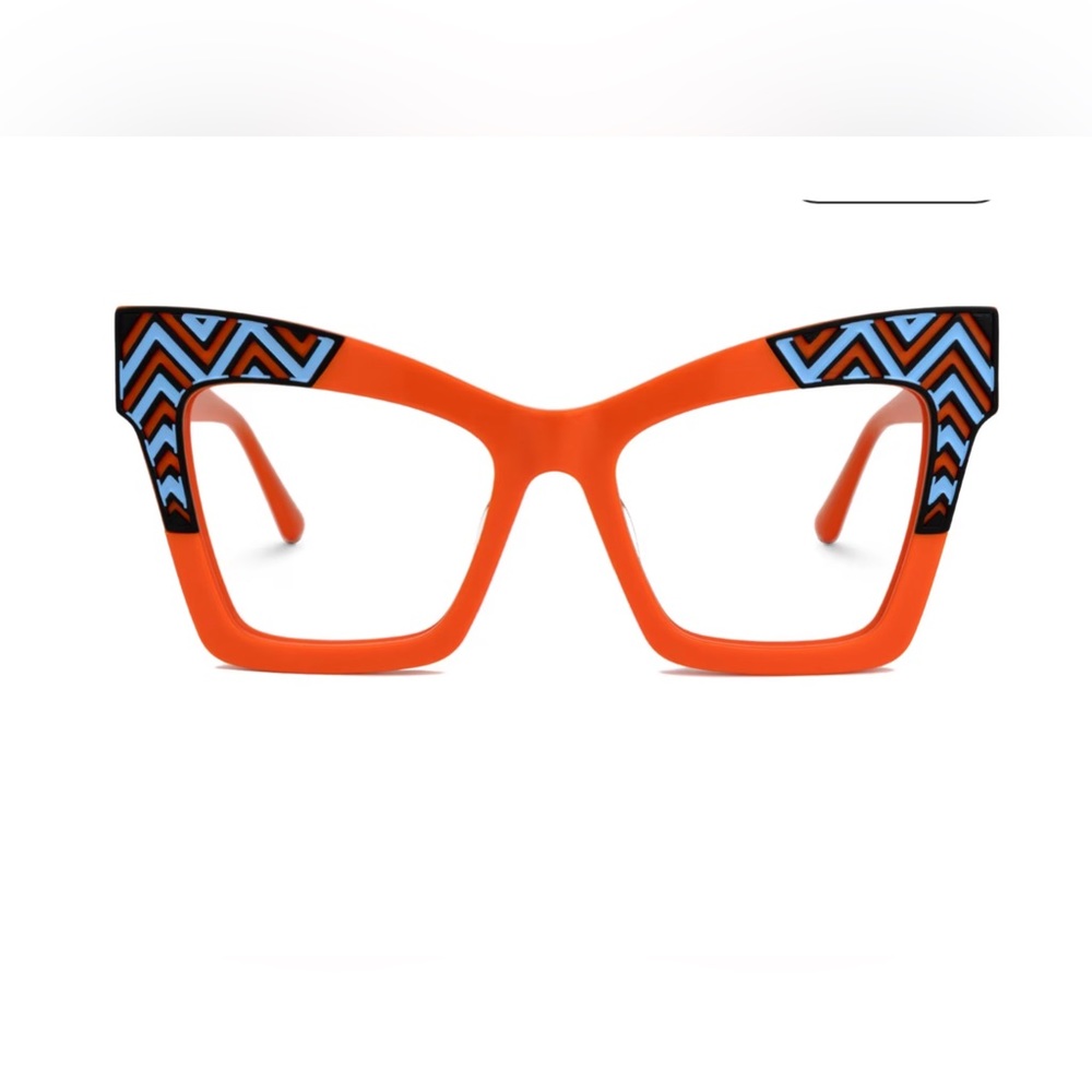 Eyeglass Frames - cateye multicokored glasses